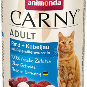 Animonda Carny Adult (tőkehal,petrezselyemgyökér) konzerv - Felnőtt macskák részére (400g)