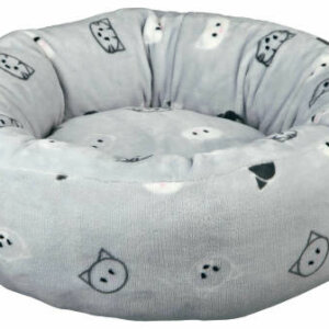 Trixie Mimi Bed - kerek, peremes fekhely (világosszürke) macskák részére (Ø50cm)