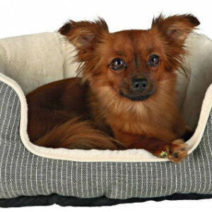 Trixie Bed Davin - szögletes, peremes ágy (szürke/krém) kisállatok részére (60x45cm)