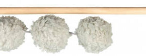 Trixie Playing Rod with 3 Plush Balls - játék macskapeca (plüss labda) macskák részére (35cm)