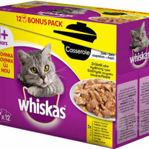 Whiskas Adult Casserole Multipack - Szárnyas válogatás - aszpikban (12x85g)