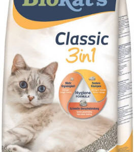 Gimcat Biokats Classic 3 in 1 - csomósodó macskaalom (10liter)
