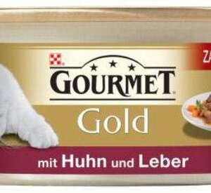 Gourmet Gold (csirke,szívvel és májjal falatok szószban) nedvestáp - macskák részére (85g)