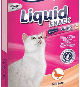 Vitakraft Cat Liquid Snack - jutalomfalat kacsahússal 6*15g