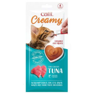 Catit Creamy - jutalomfalat krém (tonhalas) macskák részére (4x10g)