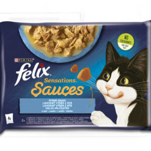 Felix Sensations Sauces (halas válogatás- szószban) 4x85g