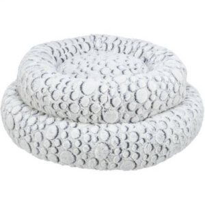KT26.Trixie Mila Bed - kerek, peremes fekhely (fehér/szürke) macskák részére (Ø50cm)