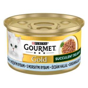 GOURMET GOLD Succulent Delights - Nedves eledel (Óceáni hal) macskák részére (85g)