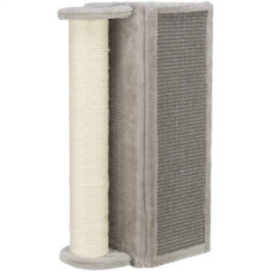 KT25.Trixie Scratching Board for corners with post - kaparófa (szürke) macskák részére (19x58x19cm)