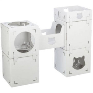 KT25. Trixie Casa Cara cat furniture - macskabútor (fehér,karton) macskák részére (93×72×30.5cm)