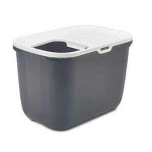 Savic Hop In - macska WC (fehér-anthracite) macskák részére (58,5x39x39,5 cm)