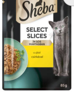 ShebaSelect Slices Adult - Alutasakos mártásban (Csirke) felnőtt macskák részére (85g)
