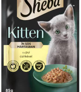Sheba Kitten Chicken - Alutasakos - (csirke,szósz) kölyökmacskák részére (85g)