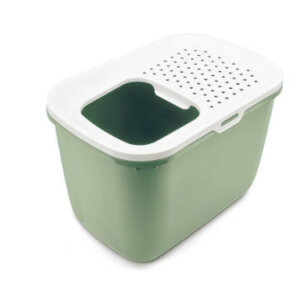Savic Hop In - macska WC (fehér-zöld) macskák részére (58.5x39x39.5cm)