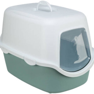 Trixie Vico Cat Litter Tray - Fedeles macska WC (szürke) 40x40x56cm
