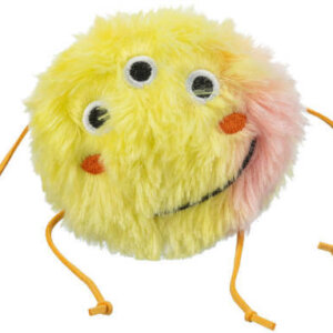 KT26.Trixie cushion - játék szörnyecske plüss, macskamenta, narancs/sárga- macskák részére (10cm)