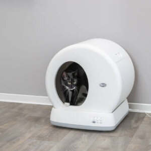 Trixie Self-Cleaning cat litter tray, plastic, 53 × 55.5 × 52 cm, white