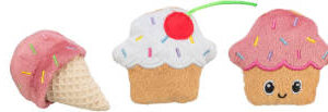 Trixie Ice cream and cupcake, plush- játékforma macskák részére (7cm) 45552
