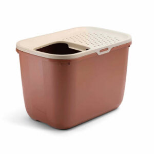 Savic Hop In - macska WC (pezsgő pink&toszkán vörös) macskák részére (60x40x61cm)