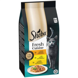 Sheba Taste of Rome - alutasakos (pulyka, csirke) felnőtt macskák részére (6x50g)