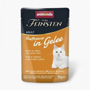 Animonda Vom Feinsten Adult (Raffinesse in Jelly) alutasakos csirke+pulyka - Felnőtt macskák részére (85g)
