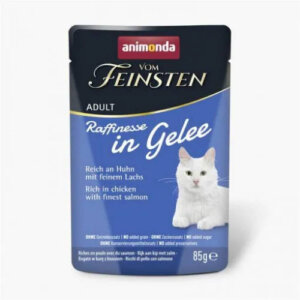 Animonda Vom Feinsten Adult (Raffinesse in Jelly) alutasakos csirke+lazac - Felnőtt macskák részére (85g)