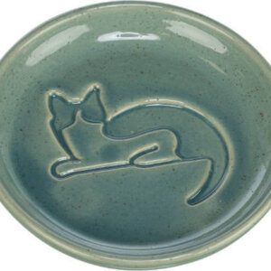 Trixie Bowl Set - kerámia tál, macskák részére (0,15x14,5 cm) szürke-fehér