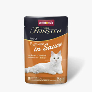 Animonda Vom Feinsten Adult (Raffinesse in Sauce) alutasakos csirke+pulyka - Felnőtt macskák részére (85g)