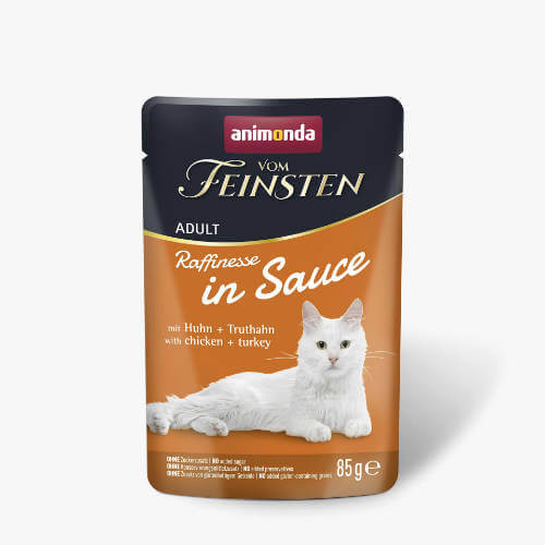 Animonda Vom Feinsten Adult (Raffinesse in Sauce) alutasakos csirke+pulyka - Felnőtt macskák részére (85g)