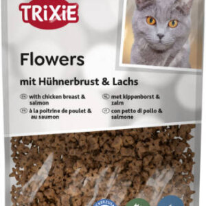 Trixie Flowers with chicken breast & salmon - jutalomfalat (lazac, csirkemell) macskák részére (50g)