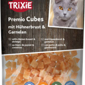 Trixie Premio kockák - jutalomfalat (garnéla, csirkemell) macskák részére (50g)
