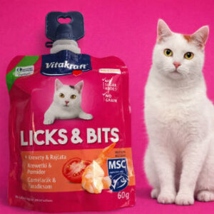 Vitakraft Licks & Bits garnélás krém - jutalomfalat macskák részére (60g)