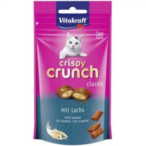 Vitakraft Crispy Crunch - jutalomfalat (lazaccal) macskák részére (60g)