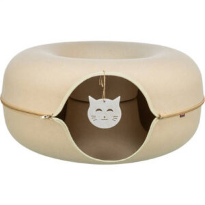 Trixie Play Donut,felt - játék (plüss alagút) macskák részére (60cm) bézs