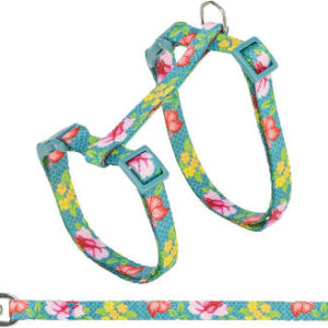 Trixie macskahám, pórázzal, virágokkal, 27-45cm/10mm,1,2m, különböző színekben