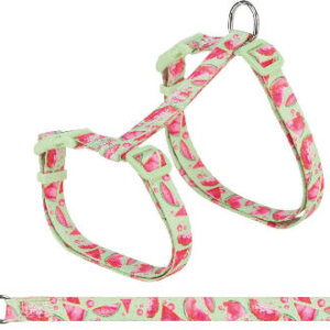 Trixie macskahám, pórázzal, virágokkal, 35-59cm/13mm,1,2m, különböző színekben