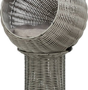 Trixie Cave Amelia (szürke) polyrattan,kerek, macskák részére (42x70cm)