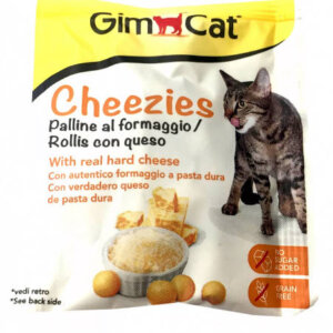 GimCat Cheezies tasty Ball - jutalomfalat (sajt) macskák részére (10g)